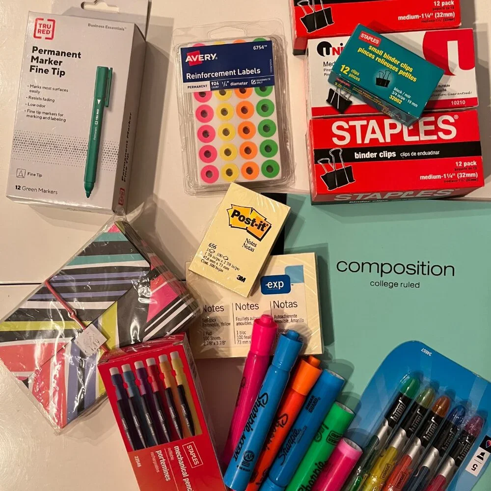Office Supplies‎ (Mixed Lot - New!) Pens, Binder Clips, More!